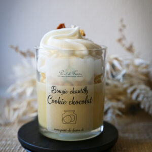 Bougie chantilly Cookies chocolat
